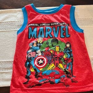 Marvel Kids Superhero Costume Tank Top - Red and Blue
